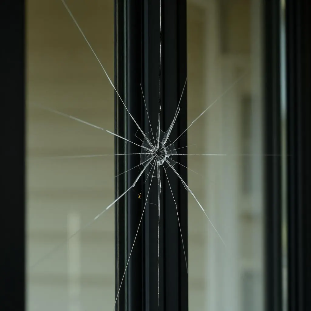 Vitres fissurées